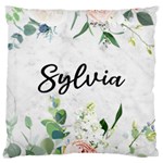 Personalized Name Floral Large Cushion Case Large Cushion Case (One Side) Front