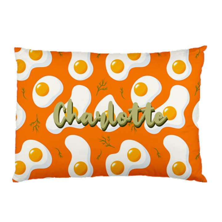 Personalized Name Fried Egg Breakfast Pillow Case