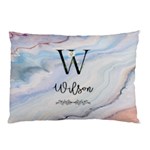 Personalized Initial Name Color Marble Pillow Case Pillow Case (Two Sides) Back