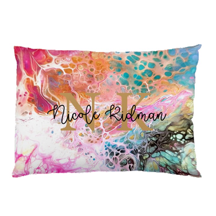 Personalized Initial Name Marble Pillow Case Pillow Case (Two Sides)
