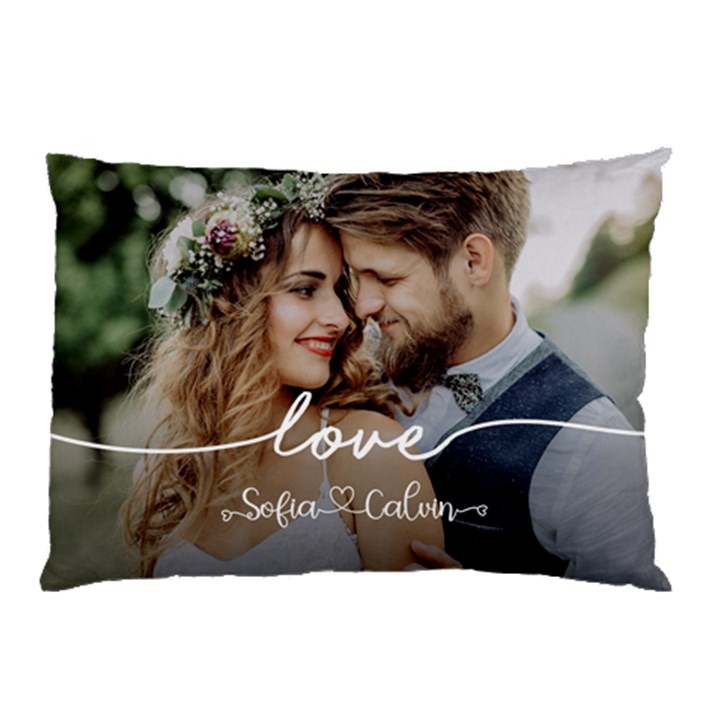 Personalized Love Couple Wedding Name Pillow Case Pillow Case