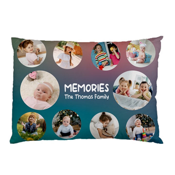 Personalized Photo Any Text Family Name Pillow Case Pillow Case