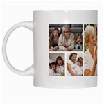 Personalized 9 Photo Family Name Any Text Mug White Mug Left