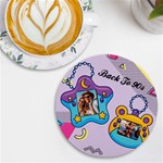 Personalized Tamagotchi Photo Name Round Tile Coaster UV Print Round Tile Coaster Front