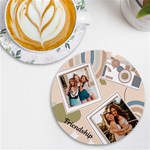 Personalized Camera Name Round Tile Coaster UV Print Round Tile Coaster Front