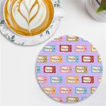 Personalized Tickers Name Round Tile Coaster UV Print Round Tile Coaster Front