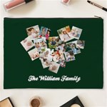 Personalized Photo Any Text Family Name Cosmetic Bag Cosmetic Bag (XXXL) Back