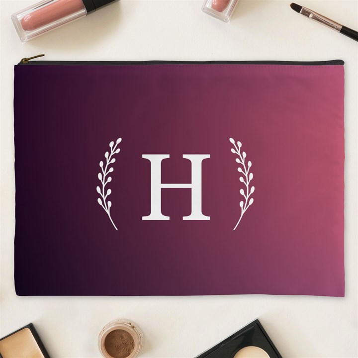 Personalized Initial Cosmetic Bag Cosmetic Bag (XXXL)