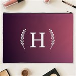 Personalized Initial Cosmetic Bag Cosmetic Bag (XXXL) Back