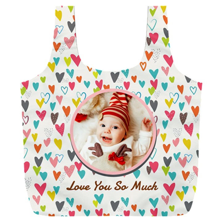 Personalized Photo Any Text Name Recycle Bag Full Print Recycle Bag (XXXL)