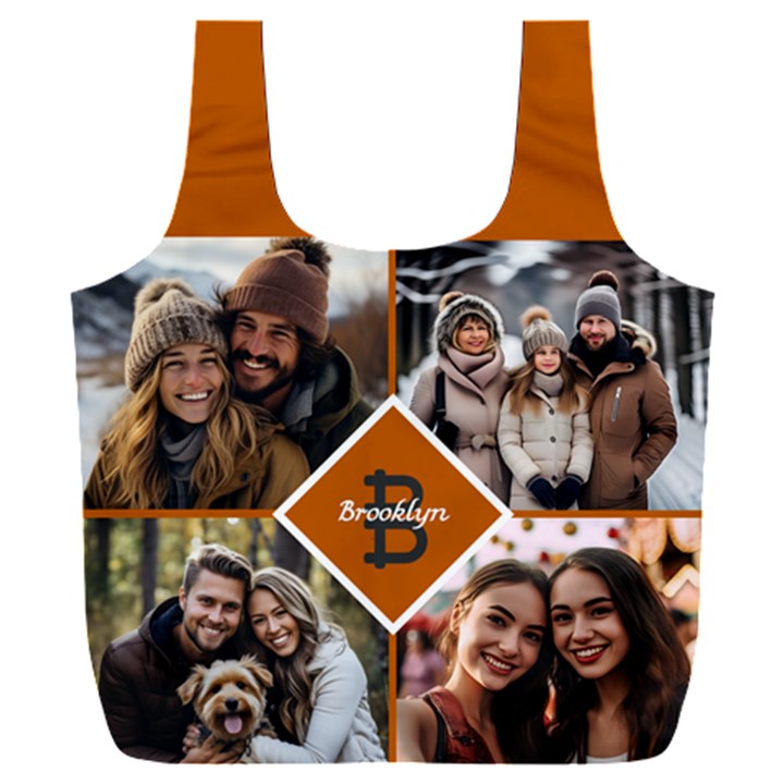 Personalized Initial Name Any Text Photo Recycle Bag Full Print Recycle Bag (XXXL)