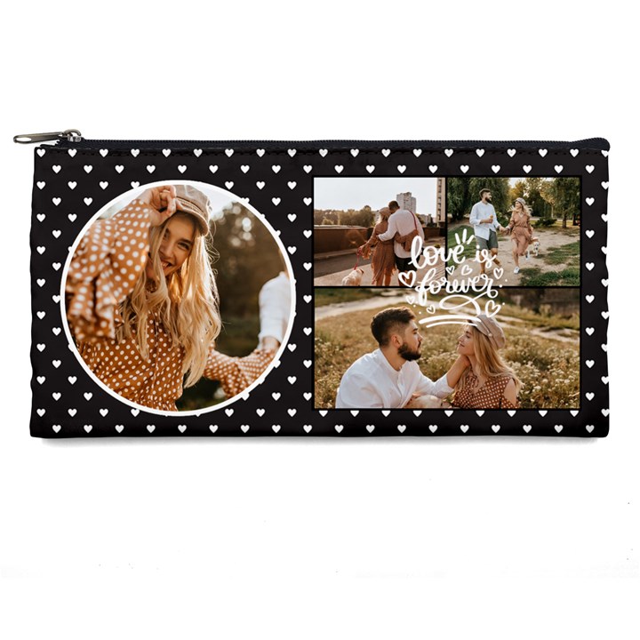 Personalized Dot Pattern Collage Photo Pencil Case Pencil Case