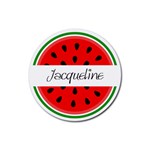 Personalized Friuts Name Rubber Coaster (Round) Rubber Coaster (Round) Front