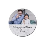 Personalized Half Mable Photo Rubber Coaster (Round) Rubber Coaster (Round) Front