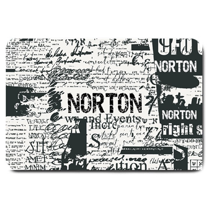 Personalized Newspaper Name Doormat Large Doormat