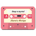 Personalized Name Any Cext cassette Tape Name Doormat Large Doormat 30 x20  Door Mat
