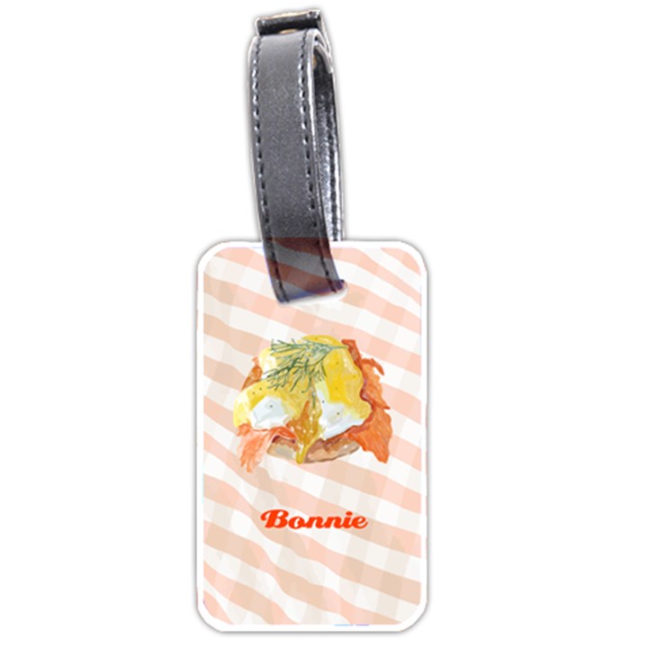 Personalized Name Breakfast Luggage Tag (two sides) Luggage Tag (two sides)