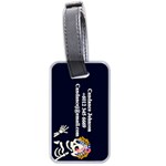Personalized Name flowers skull bones  Luggage Tag (two sides) Luggage Tag (two sides) Back