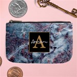Personalized Initial Name Marble Large Coin Purse Large Coin Purse Front