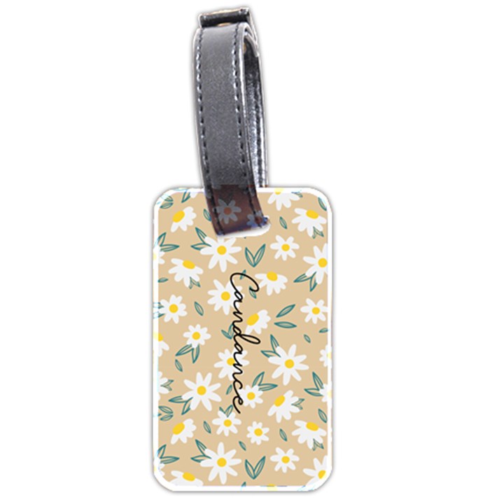  Personalized Name Flower Luggage Tag (two sides) Luggage Tag (two sides)