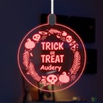 Personalized Happy Halloween Name Any Text LED Acrylic Ornament LED Acrylic Ornament Front