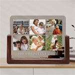 Personalized 6 Photo Family Name Any Text Acrylic UV Print 8  Tabletop Frame Acrylic UV Print 8  Tabletop Frame (U-Shape) Front