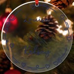Personalized Name Wedding Rings UV Print Acrylic Ornament Round UV Print Acrylic Ornament Round Front