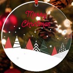 Personalized Name Xmas Tree UV Print Acrylic Ornament Round UV Print Acrylic Ornament Round Front