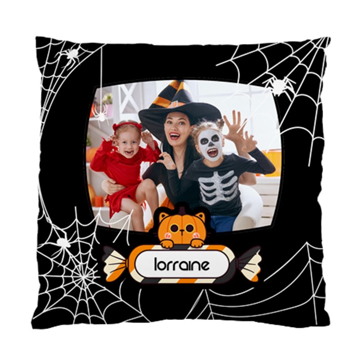 Personalized Photo Spider Web Standard Cushion Case Standard Cushion Case (One Side)