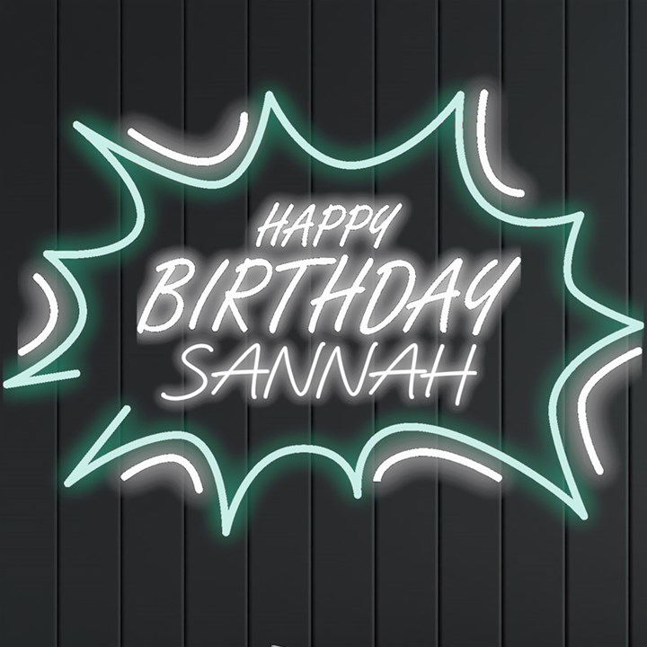 Personalized Happy Birthday Name Neon Signs and Lights Neon Signs and Lights