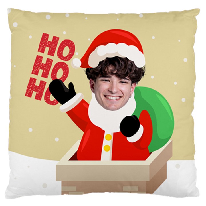 Personalized Photo Christmas Santa Claus Large Cushion Case  Large Cushion Case (Two Sides)