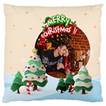 Personalized Photo Christmas Tree Large Cushion Case  Large Cushion Case (Two Sides) Front