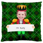 Personalized Photo Christmas Nutcracker Large Cushion Case  Large Cushion Case (Two Sides) Front
