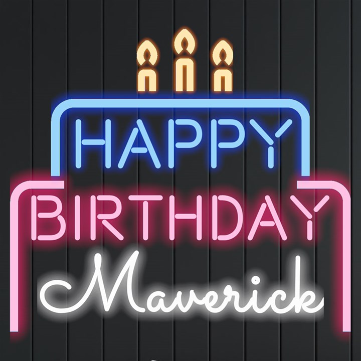 Personalized Happy Birthday Name Neon Signs and Lights Neon Signs and Lights