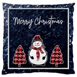Personalized 4 Photo Christmas Large Cushion Case  Large Cushion Case (Two Sides) Back