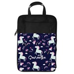 Personalized Name Any Text Unicorn Foldable Shoe Storage Bag Foldable Shoe Storage Bag Front