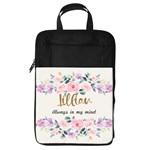 Personalized Floral Pattern Always in My Mind Name Foldable Shoe Storage Bag Foldable Shoe Storage Bag Front