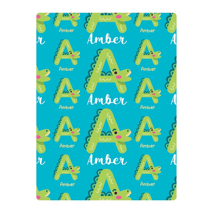 Personalized Alphabet Name Two Sides Premium Plush Fleece Blanket (Mini)