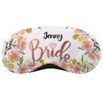 Personalized Wedding Bride Name Any Text Sleep Mask Sleep Mask Front