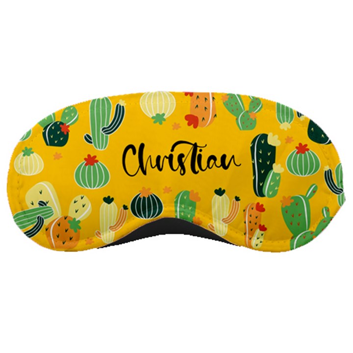 Personalized Name Any Text Cactus Sleep Mask Sleep Mask