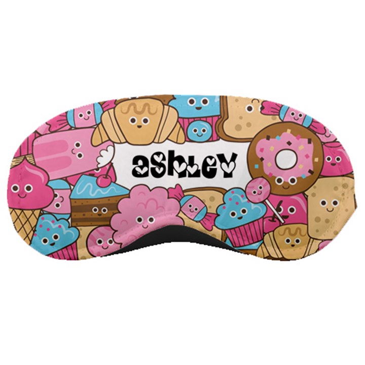 Personalized Name Any Text Dessert Sleep Mask Sleep Mask