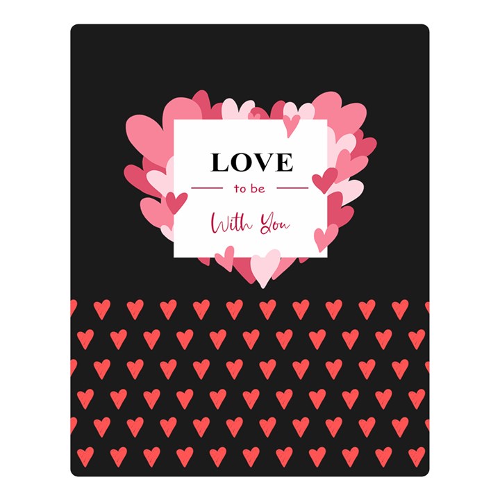 Personalized Any Text Photo Two Color Valentine s Day Two Sides Premium Plush Fleece Blanket Two Sides Premium Plush Fleece Blanket (Large)