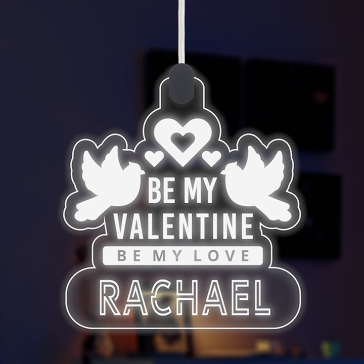 Personalized Couple Valentine Day Names Any Text LED Acrylic Ornament LED Acrylic Ornament