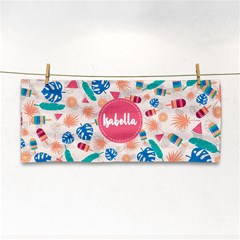 Personalized Tropical Summer Name Any Text Hand Towel Hand Towel