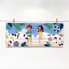 Personalized Tropical Summer Photo Hand Towel Hand Towel