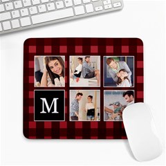 Plaid Photo Collage  Large Mousepad