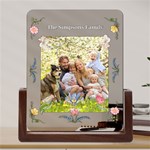 Personalized Photo Couple Family Name Any Text Acrylic UV Print 6  Tabletop Frame (U-Shape) Front