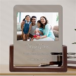Personalized Photo Couple Family Name Any Text Acrylic UV Print 6  Tabletop Frame (U-Shape) Front