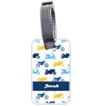 Motorcycle Pattern Luggage Tag (two sides) Front