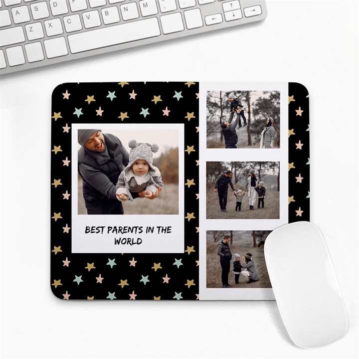 Best Parents In The World Large Mousepad